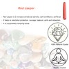 Natural Red Jasper Massage Stick, 4.3 Inch Handmade Crystal Tab,