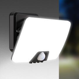 vighep LED Spotlight with Motion Sensor Outdoor, 24 W Super Bright Headlight Floodlight with 3 Light Modes, 3000 K - 6500 K 5CCT Outdoor Lamp, IP65 Waterproof Outdoor Light for Garage Yard Garden