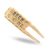 Beer Me Hand Stamped Forged Copper Golf Divot Tool by