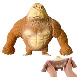 shallyong Anti-Stress Toy, Soft Stress Monkey, Monkey Splat, Cute Funny Squishy Monkey, Gorilla Toy, Stress Relief Monkey for Adults, Children, Party, Home, School, Office (Brown)