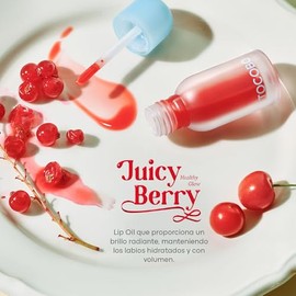 TOCOBO Lip Oil Juicy Berry 01 Chill Red 4 g Tinta Labial Coreano Hidratante con Efecto Volumen