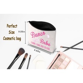 JNIAP Bunco Game Gift Bunco Babe I Didn't Come Here to Lose Cosmetic Bag Bunco Friends Bunco Dice Gift (Bunco Babe I Didn't Bag)