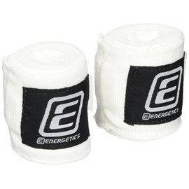 Energetics for Boxing Bandage Elastic Hand Wraps, Unisex, 225560, White, One Size