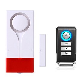 JooFn Wireless Remote Car Anti-Theft Alarm, 108dB Vibration Sound & Light Alarm Motion Sensor for Vehicles, Motorcycle, Golf Car, Trailer, Scooter, Ebike