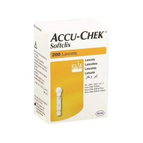 Lancetas Accu - Chek Softclix Caja Con 200 Lancetas