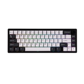 EPOMAKER Galaxy65 Wireless QMK/VIA Mechanical Keyboard, Ball-Catch Anodized Aluminum Custom Keyboard, Pre-Lubed Hot-Swappable Switch, RGB Backlit, Rotary Knob, 2.4Ghz/BT/Type-C (Black)