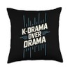 K-Drama Addict Korean Drama Oppa South Korea Throw Pillow