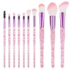 10 PCS 글리터 크리스탈 메이크업 브러시 아이 전문 아이섀도 컨실러