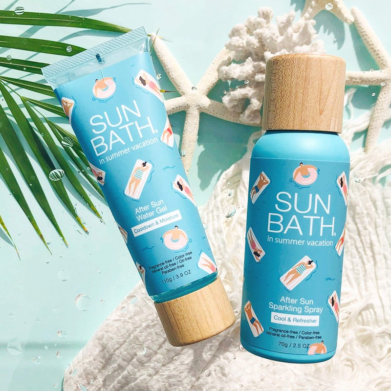SUNBATH After Sun Water Gel Body Cream, 4.1 oz (110