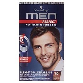 Schwarzkopf Men Perfect Anti-Grey Tint Gel Level 2, 70 Natural Dark Brown, Pack of 1