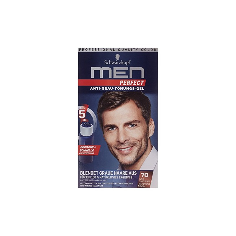 Schwarzkopf Men Perfect Anti-Grey Tint Gel Level 2, 70 Natural