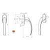 High Quality Brown Aluminium Window Handles - Safe and Stylish