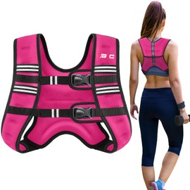 TB3C Weighted Vest with 20lbs Weights and Reflective Stripe, Weight Vest Men and Women for Workout, Strength Training, Running
