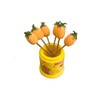 Aleissi | Tenedor, Palillo de Mini Frutas Set 6pz Acero
