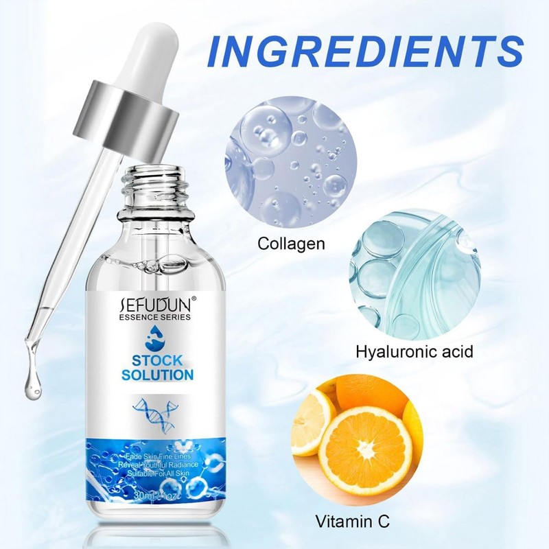hyaluronic acid serum, Instant Face Tightening, Boost Skin Collagen, Hydrate
