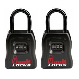 Vault Locks [2-PACK] Large & Heavy Duty Key Storage Set Your Combination Lock Box Hide-A-Key