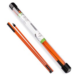 Asyxstar Golf Alignment Stick - Golf Sticks Alignment Aid 48" Golf Alignment Rods 2 Pack for Aiming, Putting, Full Swing Trainer, Posture Corrector Golf Training aid with Clear Tube Case (Red)