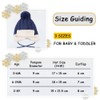 PEECABE Kids Winter Knitted Hat Baby Earflap Beanies Fleece Winter