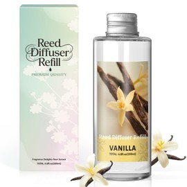 SCENTORINI Reed Diffuser Oil Refill, Vanilla Diffuser Oil 6.76 Fl Oz, Natural Scented Essential Oil Refill Long Lasting Home Fragrance for Room Spa Aromatherapy Bathroom Home Decor