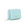 JIUFENG Women's RFID Blocking Short Wallet Multi Purpose Zip Folded