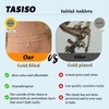 Tasiso Initial Ankle Bracelets for Women，Layered Waterproof Anklet for Women