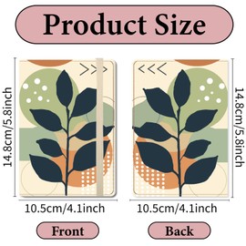 CREATCABIN Passport Cover Leather Passport Holder Flight Tickets Case Slim Portable Wallet Travel Essentials Accessories Waterproof Credit Card Slot Passenger Tickets for International Travel Women