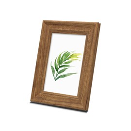 Andiker 6 x 4 Photo Frame, Simple Retro Style Picture Frame with Holder for Table or Wall Mounted, Picture Frame for Wedding, Friends, Birthday, Family (Natural)