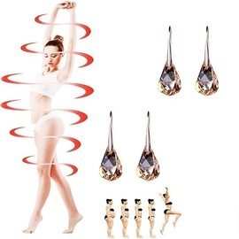 2 Pairs Lymphvity Therapy Earrings For Women, Histone Lymphatic Germanium Earrings Earrings, Lymphatic Acupuncture Earrings, Lymph Drainage Earrings Fashion Jewelry Gifts (Champagne)