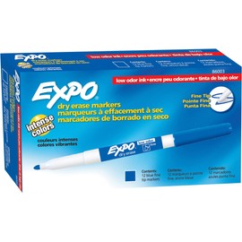 EXPO, SAN86003, Low-Odor Dry-erase Markers, 12 / Dozen