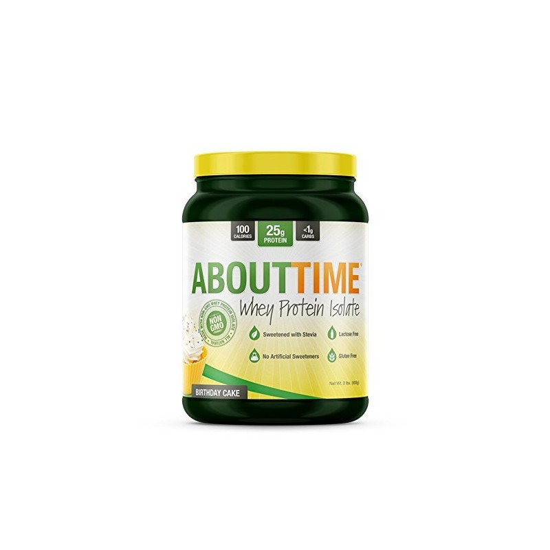 SDC Nutrition About Time Whey Protein Isolate, Birthday Cake, 2