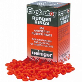UKAL 102150500 - Sheep - Castration - Elastrator Rubber Ring - Box of 500