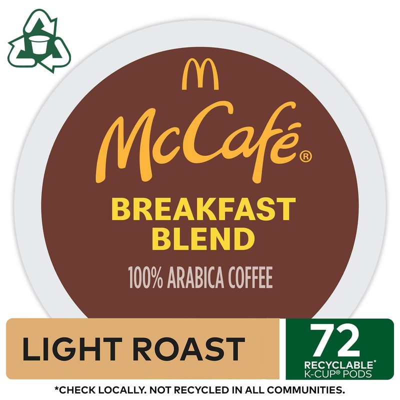 McCafé Breakfast Blend, Keurig Single Serve K-Cup Pods, Light Roast