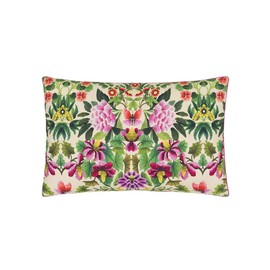 Designers Guild Ikebana Damask Printed Cotton Percale Cushion Cover 50x75cm