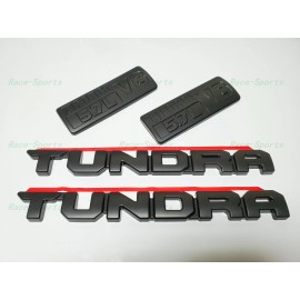 Toyota OEM 4PCS BLACKOUT EMBLEMS OVERLAY Fit For 2014-2020 TOYOTA TUNDRA V8 PT948-34181-02