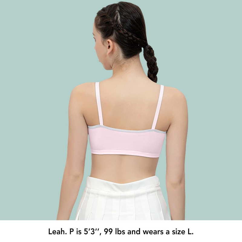 SALIA GIRL Sostenes para niñas de entrenamiento de algodón, brasier