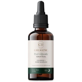 Collagenic  Serum Facial Exfoliante con Acido Gliclico, cido Hialurnico y Colgeno Exfolia, Suaviza Textura, Reduce Manchas e Hidrata  Serum de Noche  