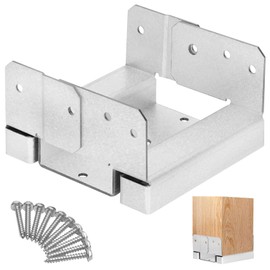 10 PCS 6x6 Post Base for Concrete, Adjustable Aluminum-zinc Plated Steel Deck Post Anchor Base for 5.5x5.5 Wood, Post Base Holder with 1" Standoff for Deck Gazebo Pergola Porch（Includes Screws