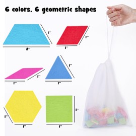 155 Pieces Tangram Children, Montessori Puzzle Geometric Shapes Wooden Puzzle with 12 Double-Sided Cards, Shape Recognition Puzzle Montessori from 3+ Years Children for Early Learning Educational