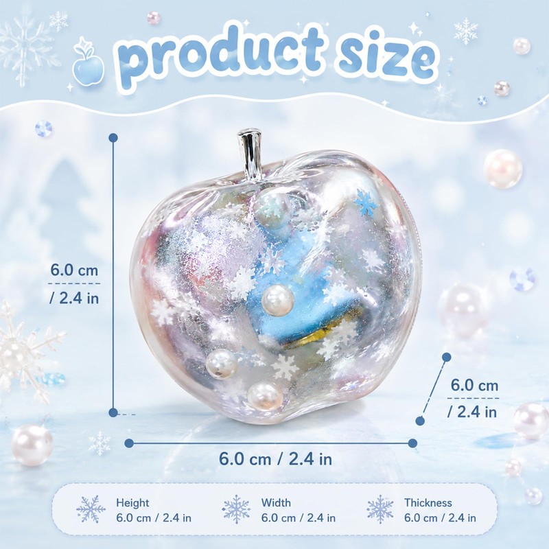 Apple Squishy, Slushy Apple Squishy, Snowflake Design Squishies for Office