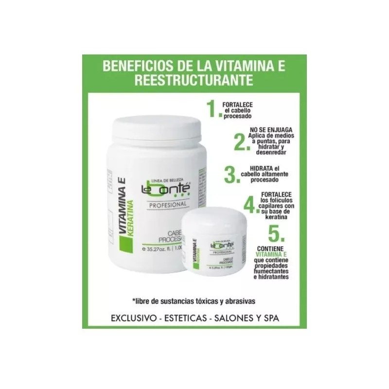 Labonté Kit Shampoo Vitamina + Vitamina E Keratina Labonté 2pzs