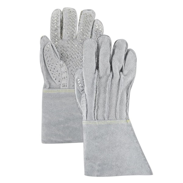 MAGID 4010GLG-XL Split Leather High Heat Glove with Stapled Palm,