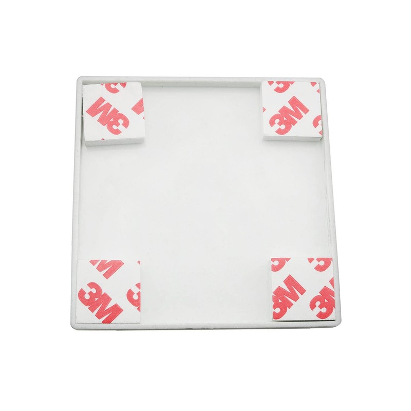 HSCGIN 2pcs Square Shaped Escutcheon Plates 86mm ABS Plastic Wall-mounted