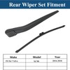 Rear Windshield Wipers Blade Arm Set for Volvo XC90 2016-2018