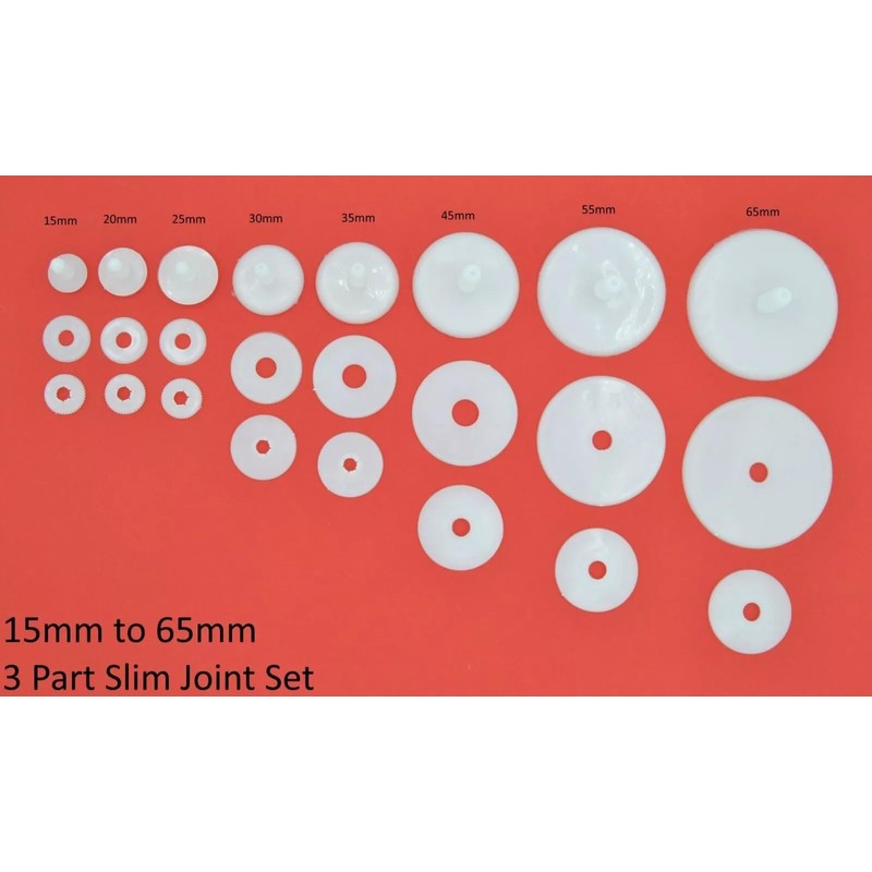 celloexpress Slim Animal Joints 25mm White - Teddy Bear &