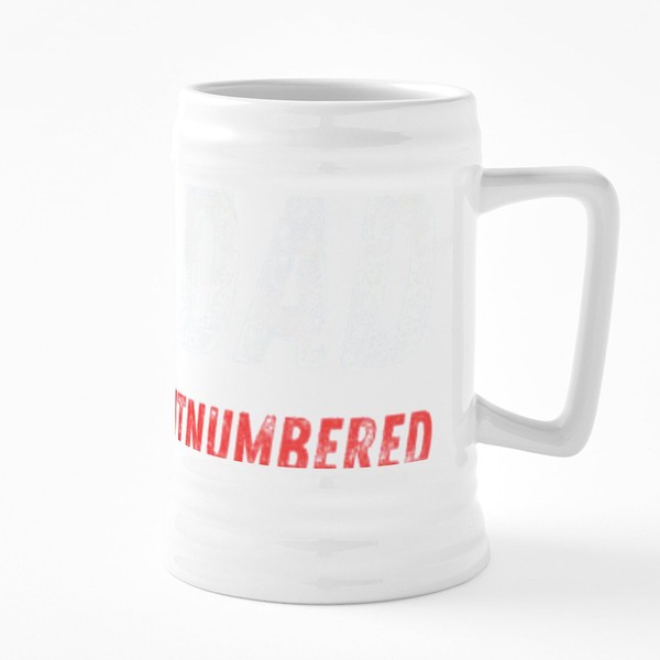 CafePress Girl Dad Outnumbered 25 oz Ceramic Beer Stein Mug