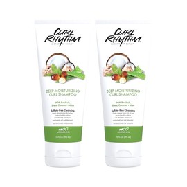 Curl Rhythm Deep Moisturizing Curl Shampoo - Curly Hair Shampoo for Hydration - With Shea Butter and Coconut - Silicone and Sulfate Free - 2 pc