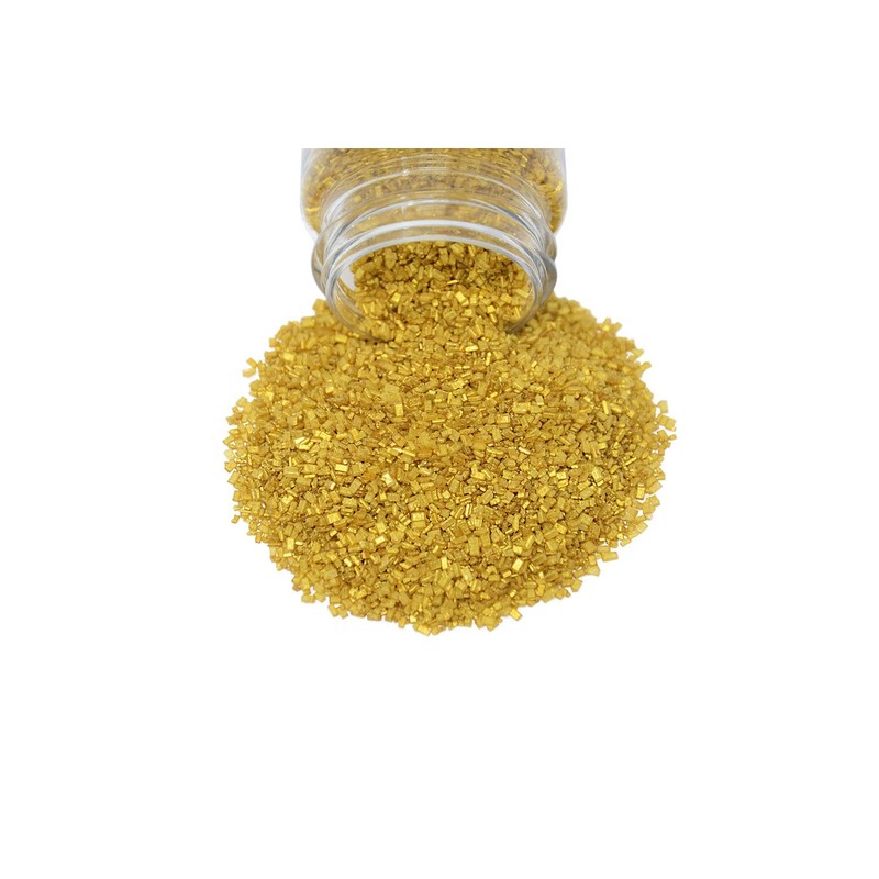 Mystic Sprinkles Gold Sugar Crystals 4.2oz Bottle