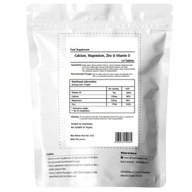 Zinc, Calcium, Magnesium & Vitamin D Osteo Complex Supplement Veg 120 Tablets - Maintain Healthy Bones, Teeth, Muscle Function, Immune, Hairs, Joints