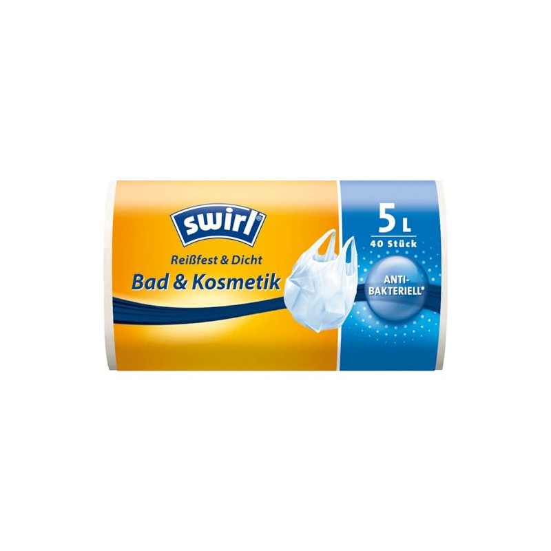 Swirl 5L Carry Handle Bin Liners - Pack of 40