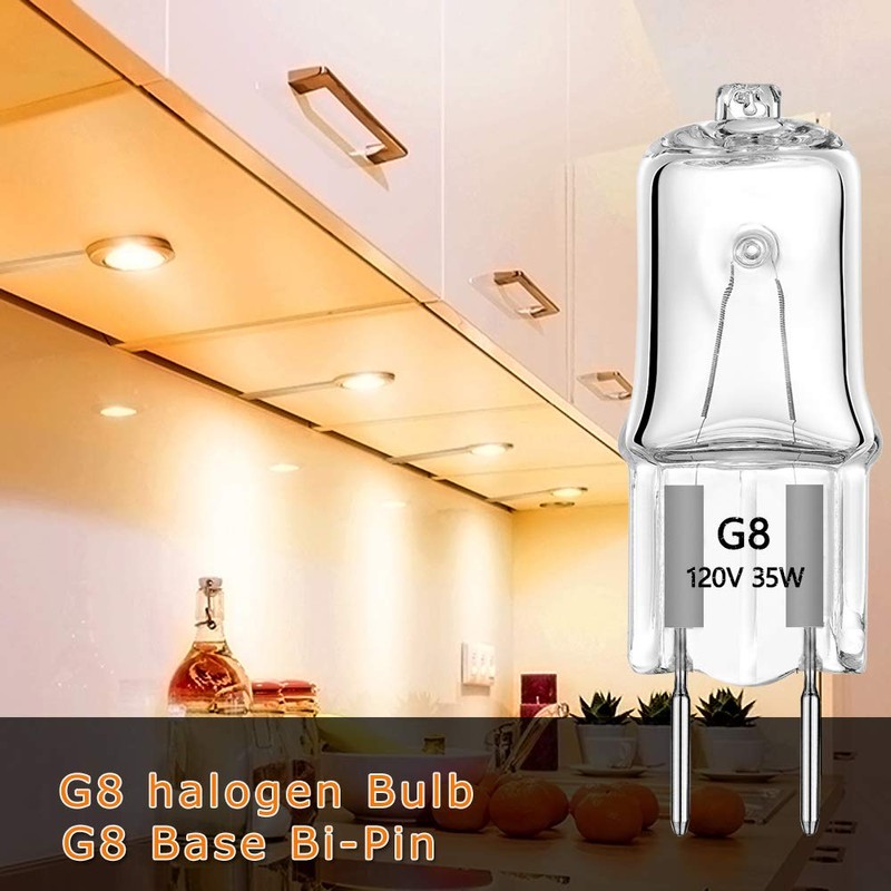 YBEK G8 Halogen Light Bulbs 35W 120V 2Pin Xenon Under